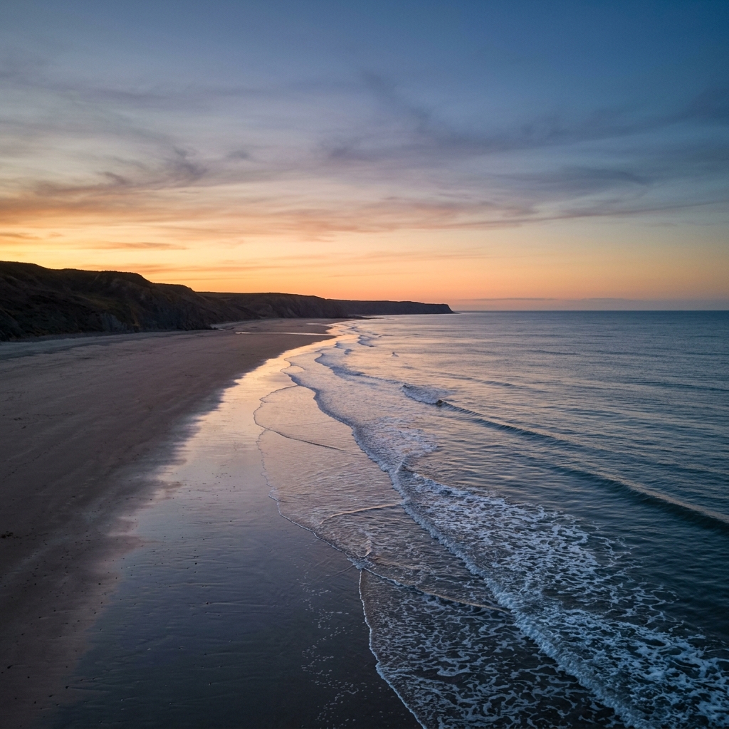 East Yorkshire coast at dusk — the sea and coast that shapes Yorkshire Lifeguards